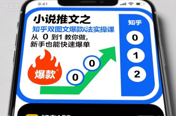 小说推文之知乎双图文爆款玩法实操课,从0到1教你做,新手也能快速爆单-生财