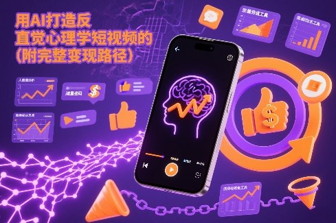 用AI打造“反直觉”心理学短视频的流量密码(附完整变现路径)-生财