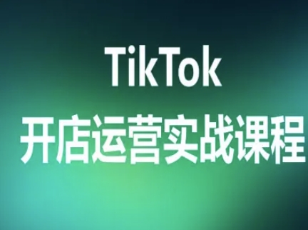 TikTok开店运营实战课程，TK跨境电商实操全流程-生财
