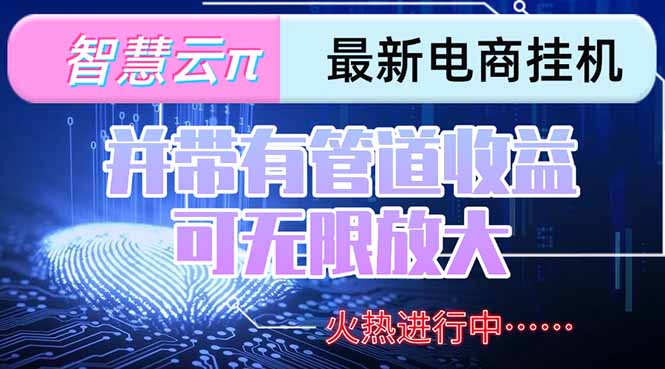 智慧云π电脑挂机单机每天收益300—500+ 并带有团队管道收益 可无限放大-生财