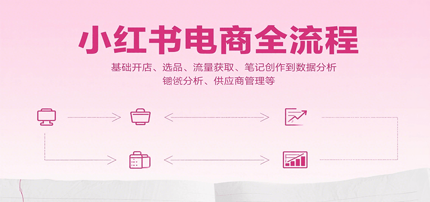 小红书电商全流程，基础开店、选品、流量获取、笔记创作到数据分析、供应商管理等-生财