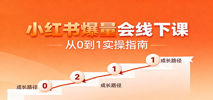 小红书爆量会线下课，聚焦小红书运营全流程，从0到1爆店实操方案-生财