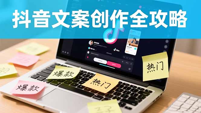 抖音文案创作全攻略：爆款标题九大绝招,100个模版直接套用,月入过万不是梦-生财