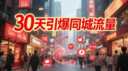 30天引爆同城流量：团购篇 认知篇 流量篇 来客篇 达人篇 老板人设IP篇 投流篇-生财