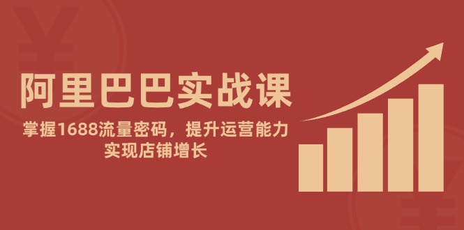 阿里巴巴实战课：掌握1688流量密码，提升运营能力，实现店铺增长-生财